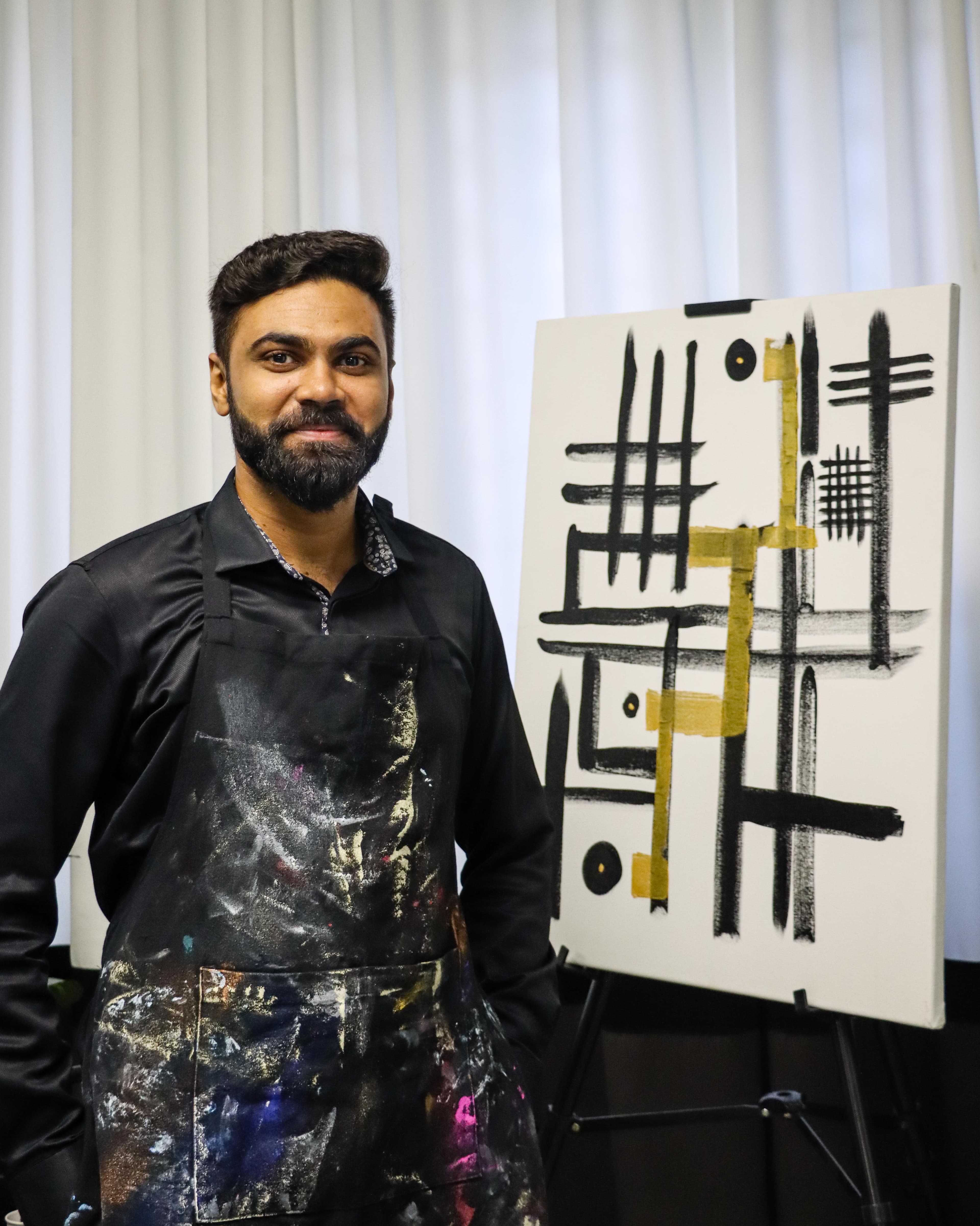 Anukrit Saxena studio and artwork